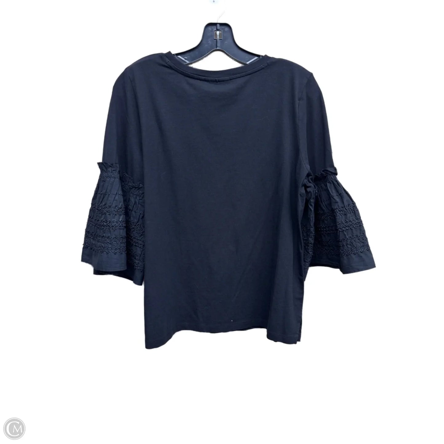Top Short Sleeve By Chicos In Black, Size: M