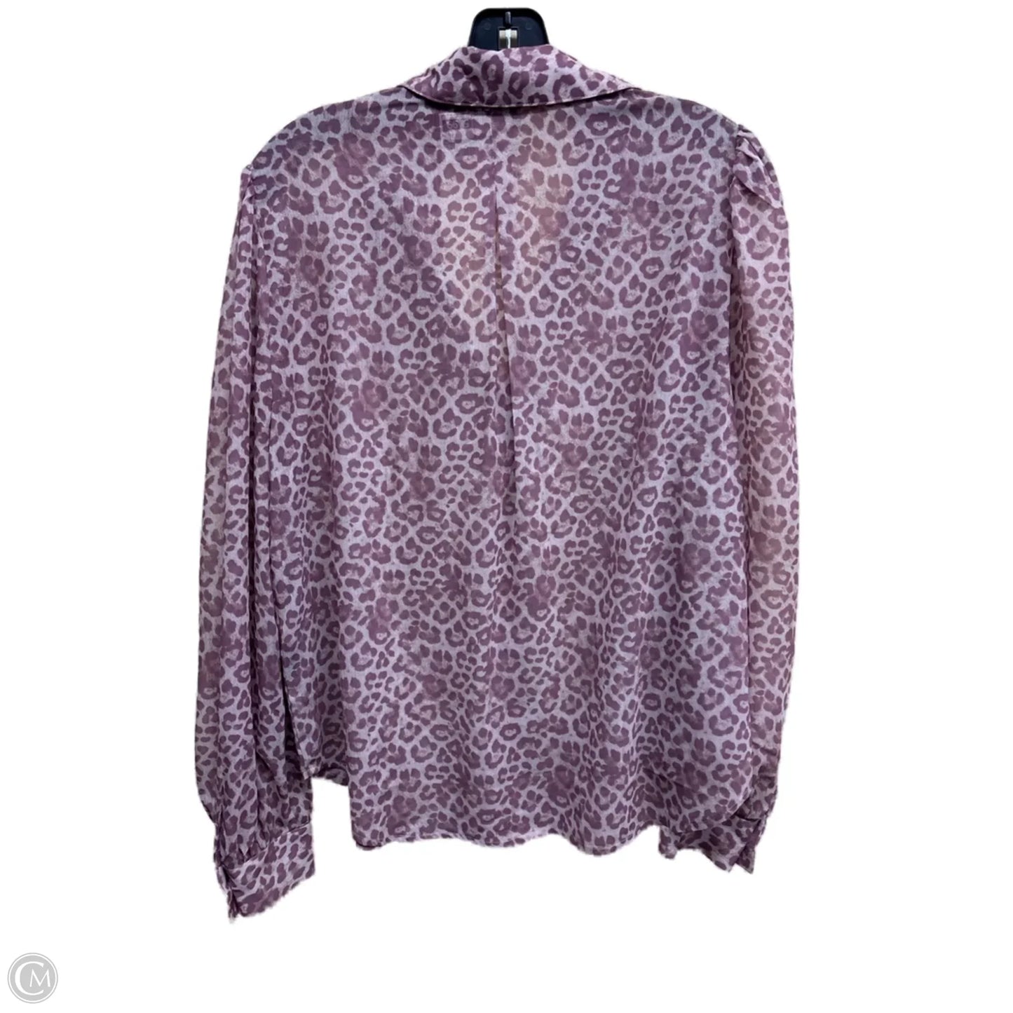 Top Long Sleeve By 7 For All Mankind In Animal Print, Size: S