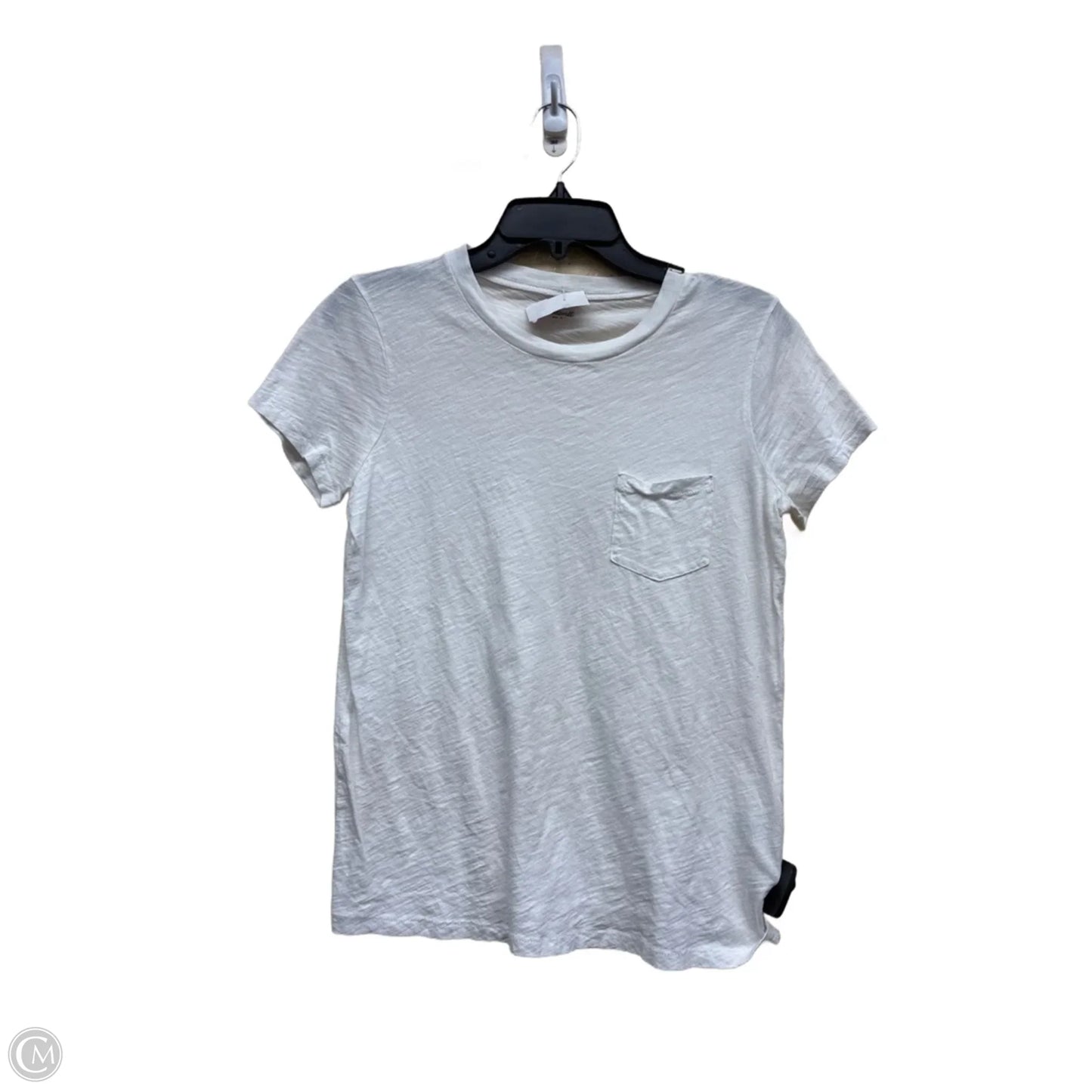 Top Short Sleeve By Madewell In White, Size: S