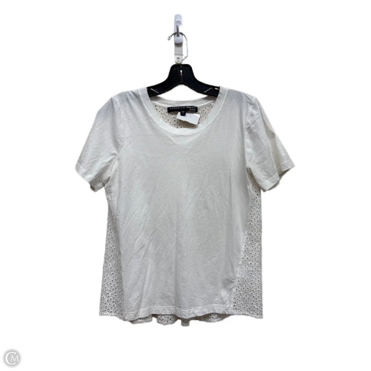 Top Short Sleeve By Veronica Beard In White, Size: S