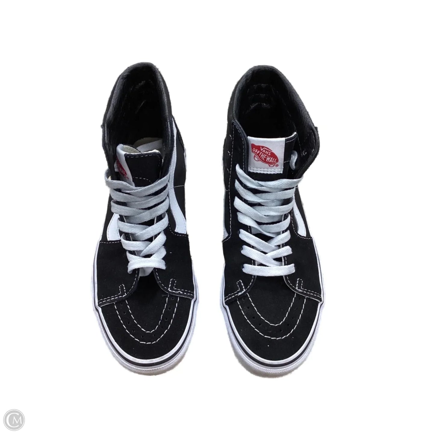 Shoes Sneakers By Vans In Black & White, Size: 8