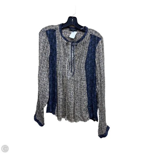 Top Long Sleeve By Rag And Bone In Multi-colored, Size: L