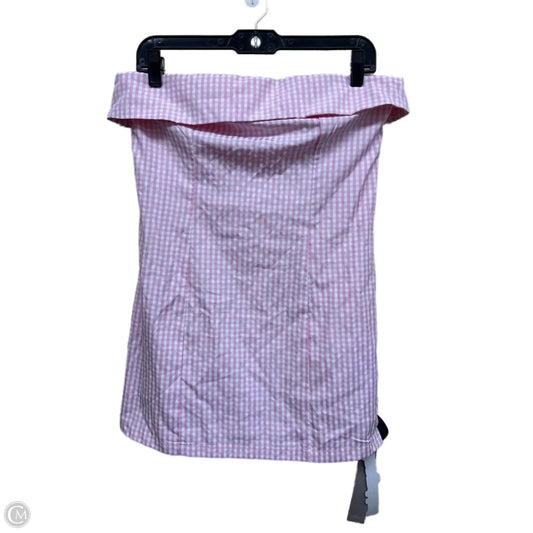 Dress Casual Short By Clothes Mentor In Pink & White, Size: S