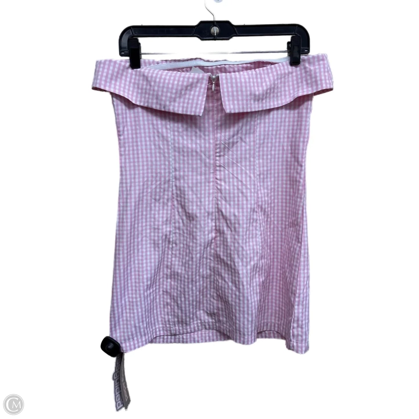 Dress Casual Short By Clothes Mentor In Pink & White, Size: S
