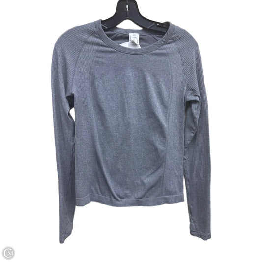 Athletic Top Long Sleeve Crewneck By Old Navy In Grey, Size: M