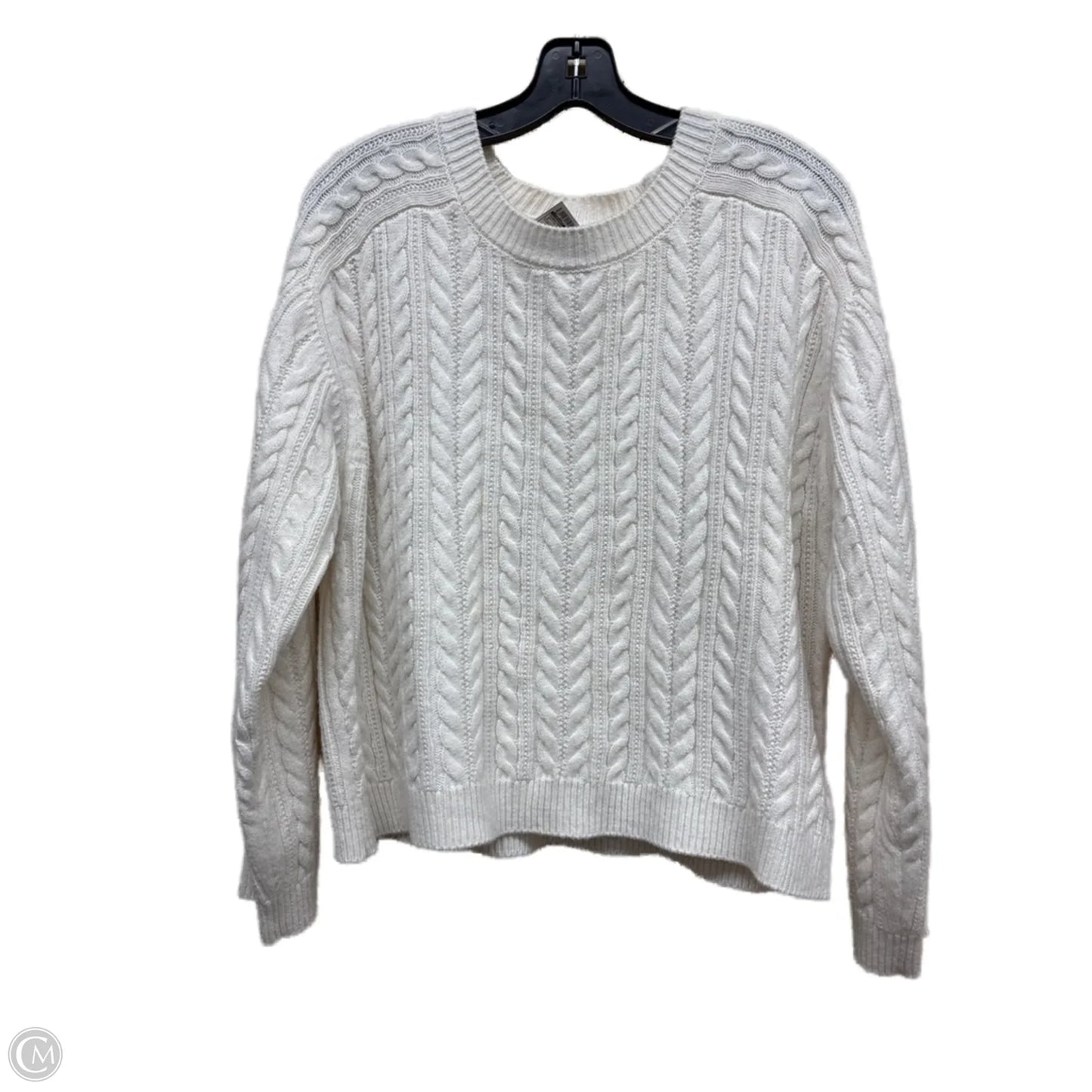 Sweater By Tahari By Arthur Levine In White, Size: M
