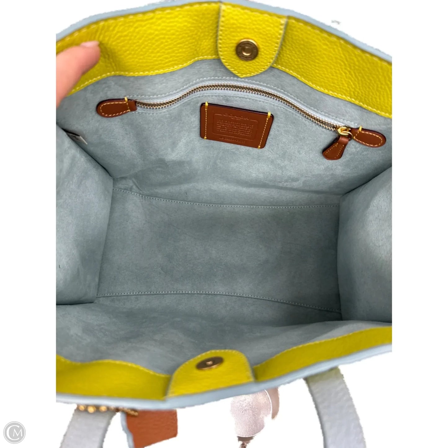 Handbag Designer By Coach, Size: Medium