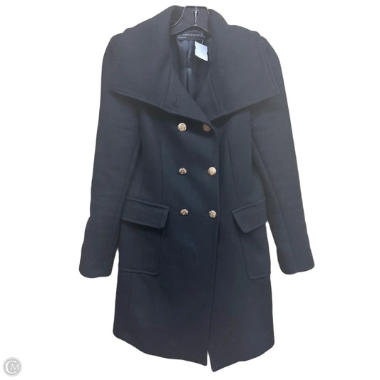Coat Peacoat By Zara In Black, Size: M