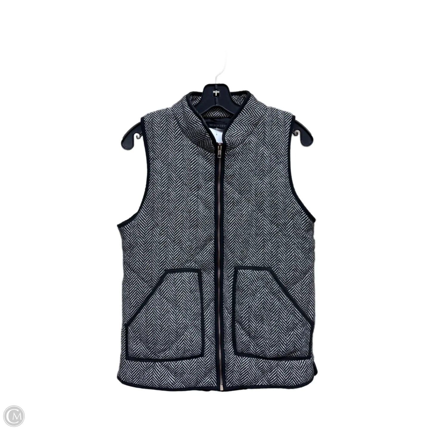 Vest Other By Clothes Mentor In Black & White, Size: S