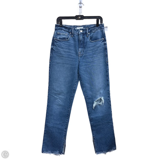Jeans Straight By Good American In Blue Denim, Size: 6
