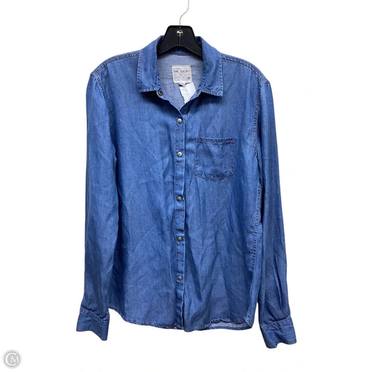 Top Long Sleeve By Joes Jeans In Blue Denim, Size: S