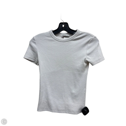 Top Short Sleeve By Zara In White, Size: S