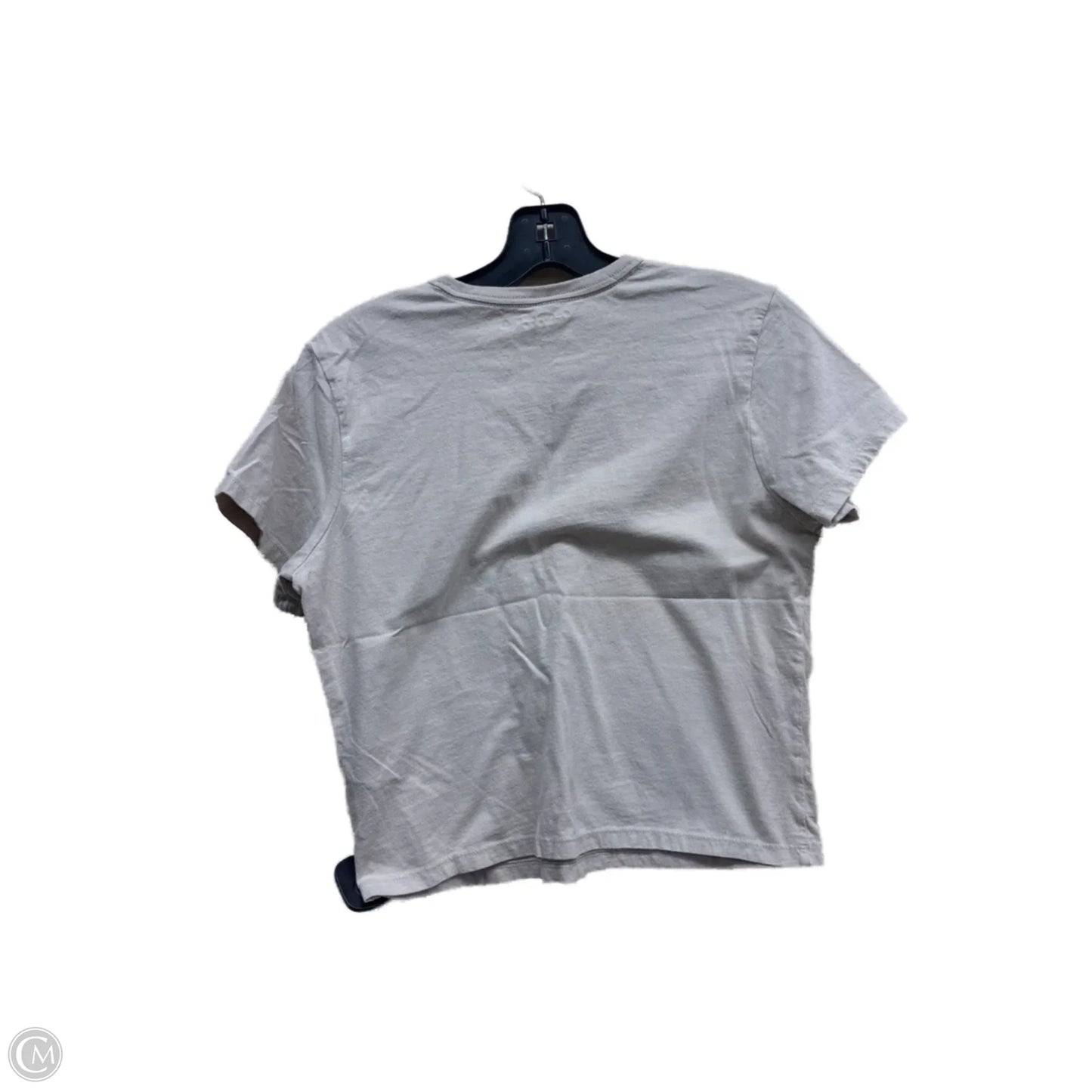 Top Short Sleeve By Abercrombie And Fitch In Tan, Size: S