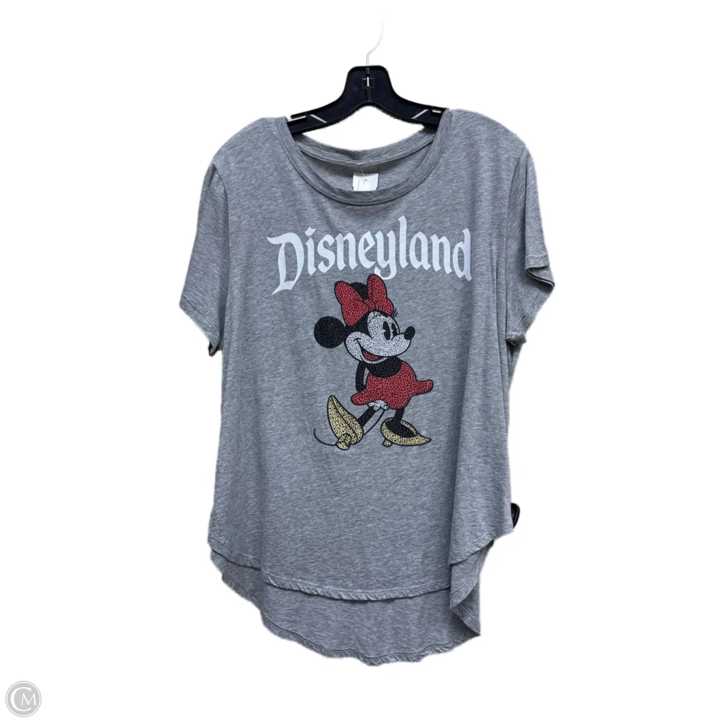 Top Short Sleeve By Disney Store In Grey, Size: Xl