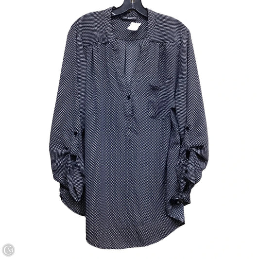 Top Long Sleeve By Zac And Rachel In Polkadot Pattern, Size: 2x