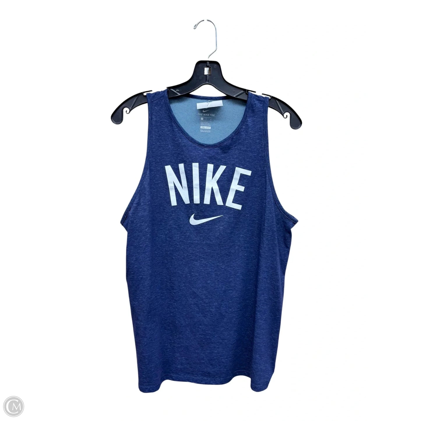 Athletic Tank Top By Nike In Blue, Size: L