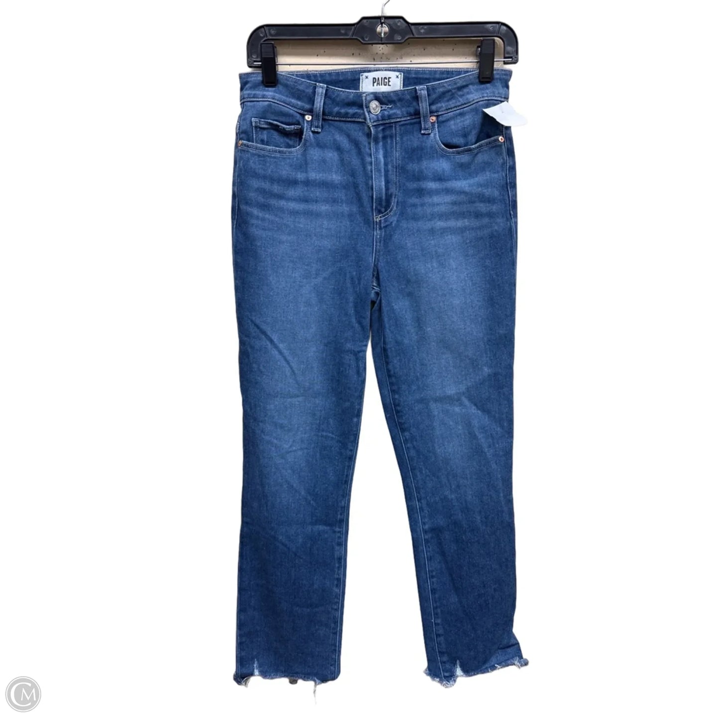 Jeans Straight By Paige In Blue Denim, Size: 2