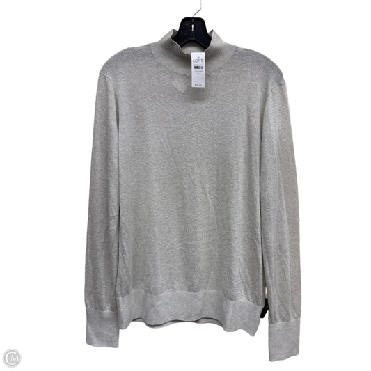 Top Long Sleeve By Loft In Silver, Size: Xl