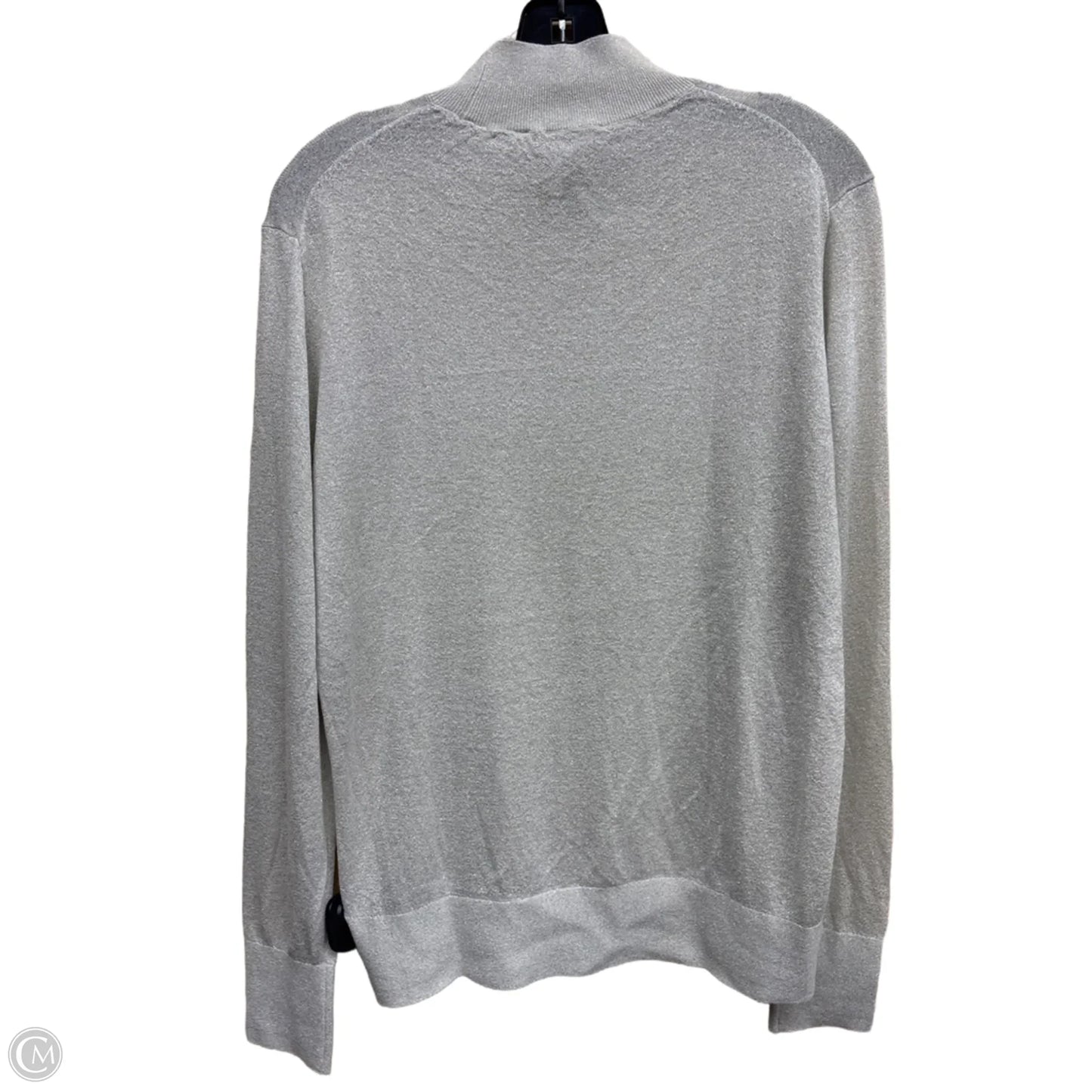 Top Long Sleeve By Loft In Silver, Size: Xl