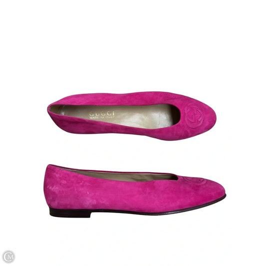 Shoes Luxury Designer By Gucci In Pink, Size: 8