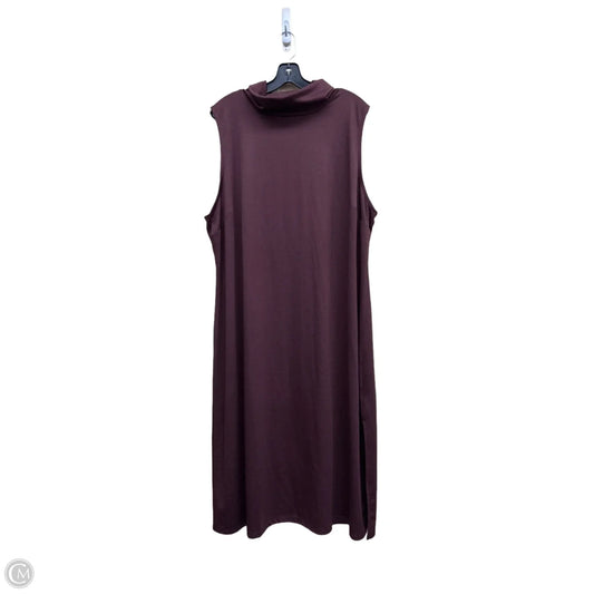 Dress Casual Maxi By Who What Wear In Purple, Size: 2x
