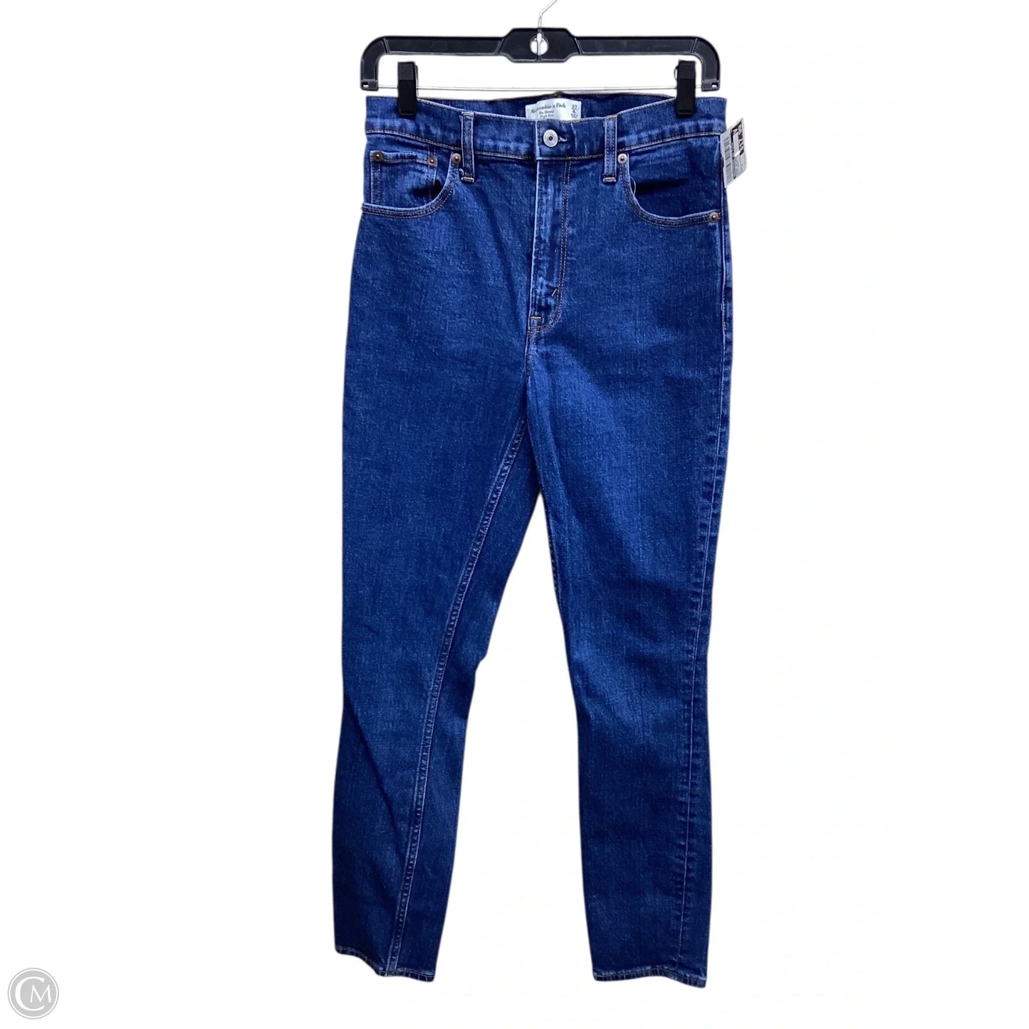 Jeans Skinny By Abercrombie And Fitch In Blue Denim, Size: 4