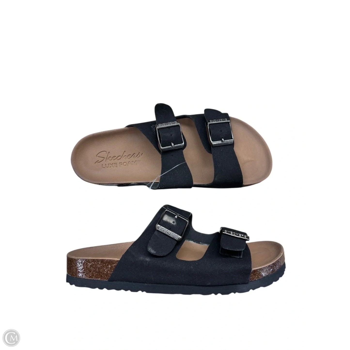 Sandals Flats By Skechers In Black, Size: 6