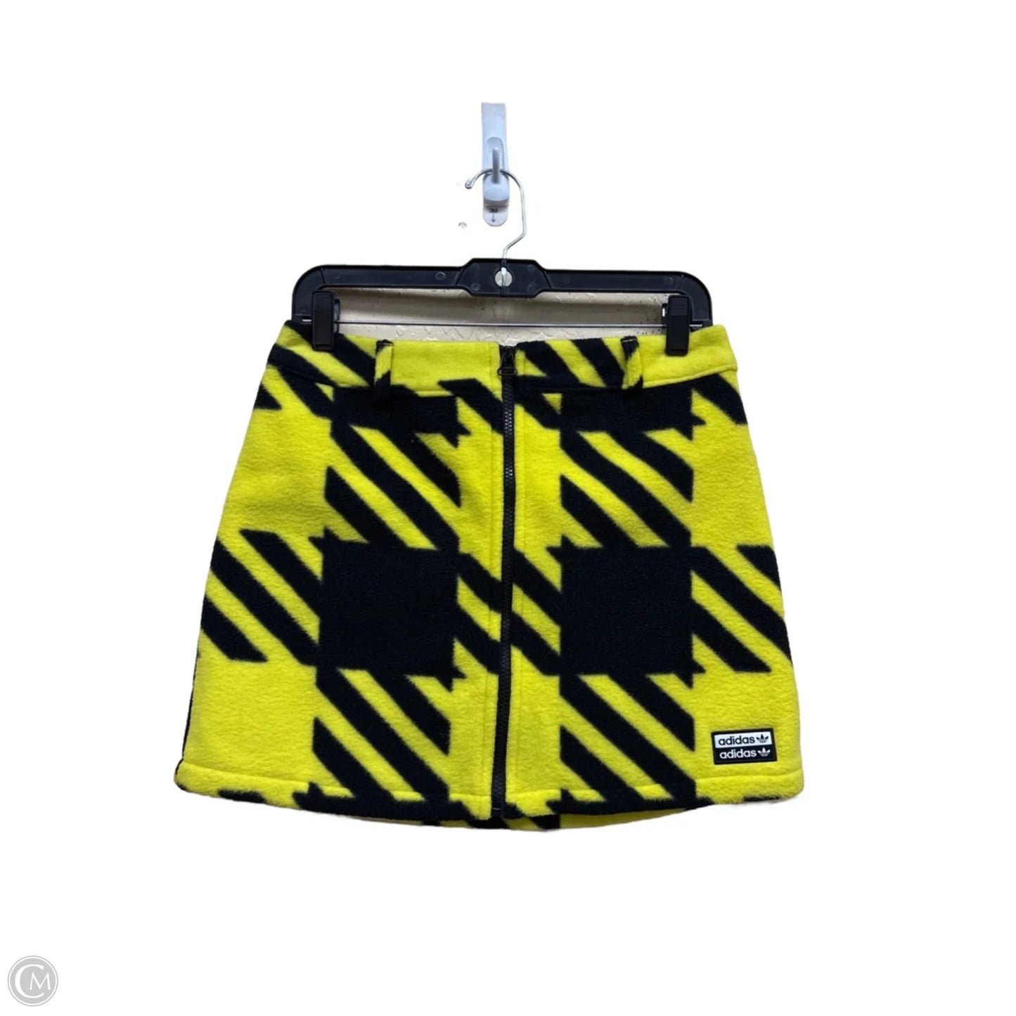 Skirt Mini & Short By Adidas In Black & Yellow, Size: S