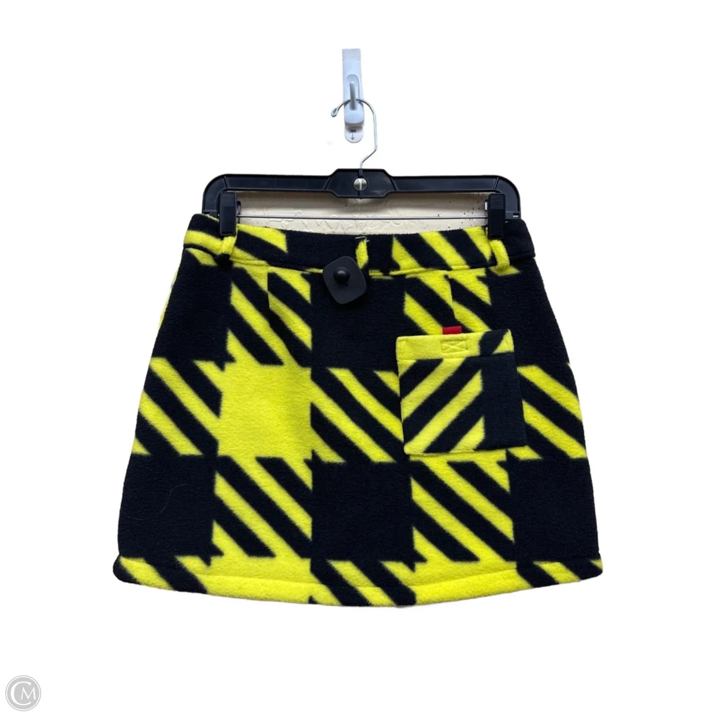 Skirt Mini & Short By Adidas In Black & Yellow, Size: S