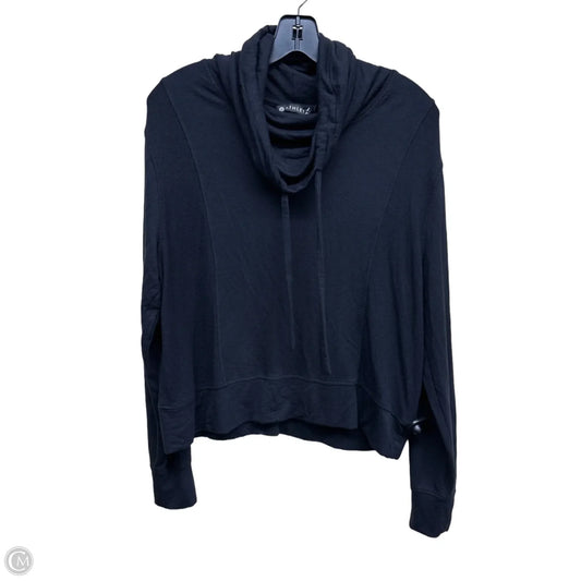 Athletic Top Long Sleeve Collar By Athleta In Black, Size: S