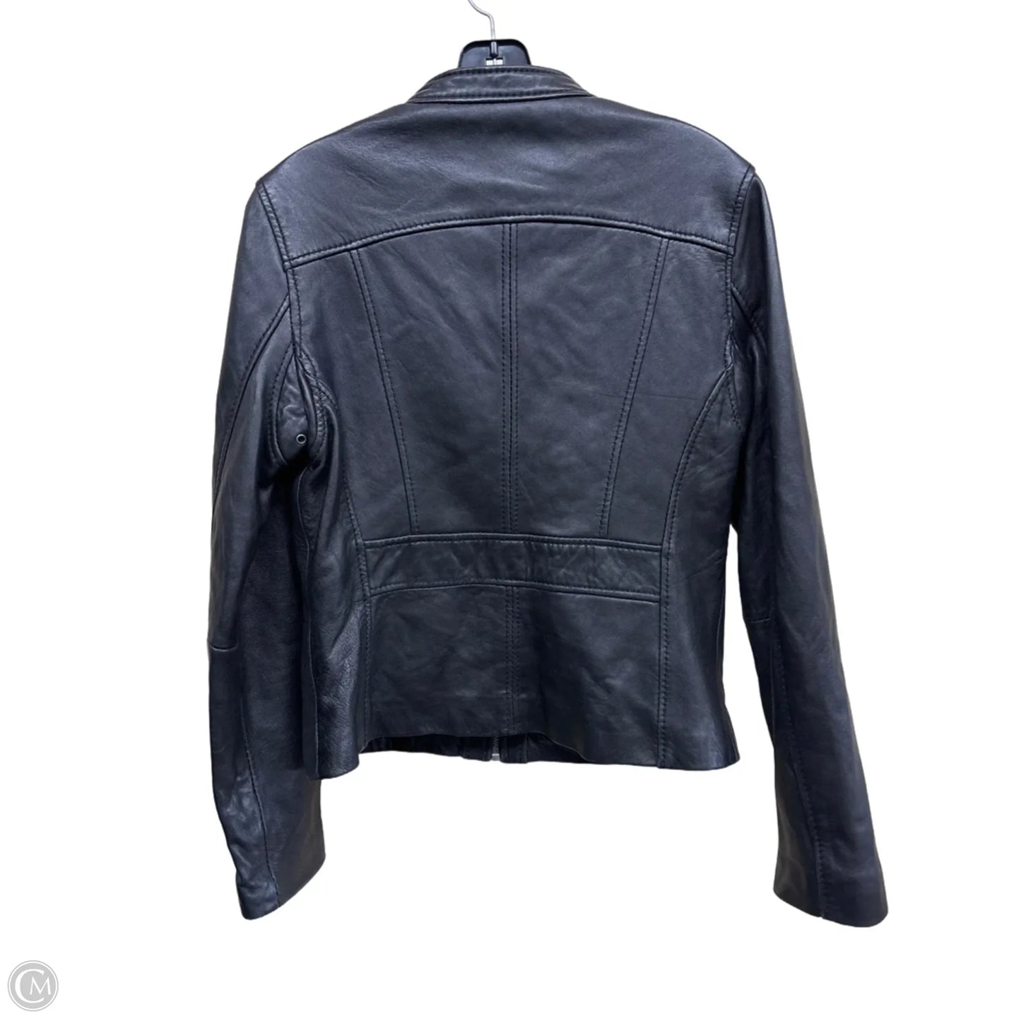 Jacket Leather By Michael By Michael Kors In Black, Size: M