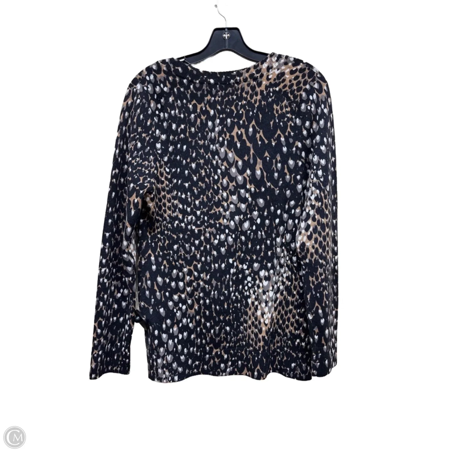 Sweater Cardigan Designer By Tory Burch In Animal Print, Size: M