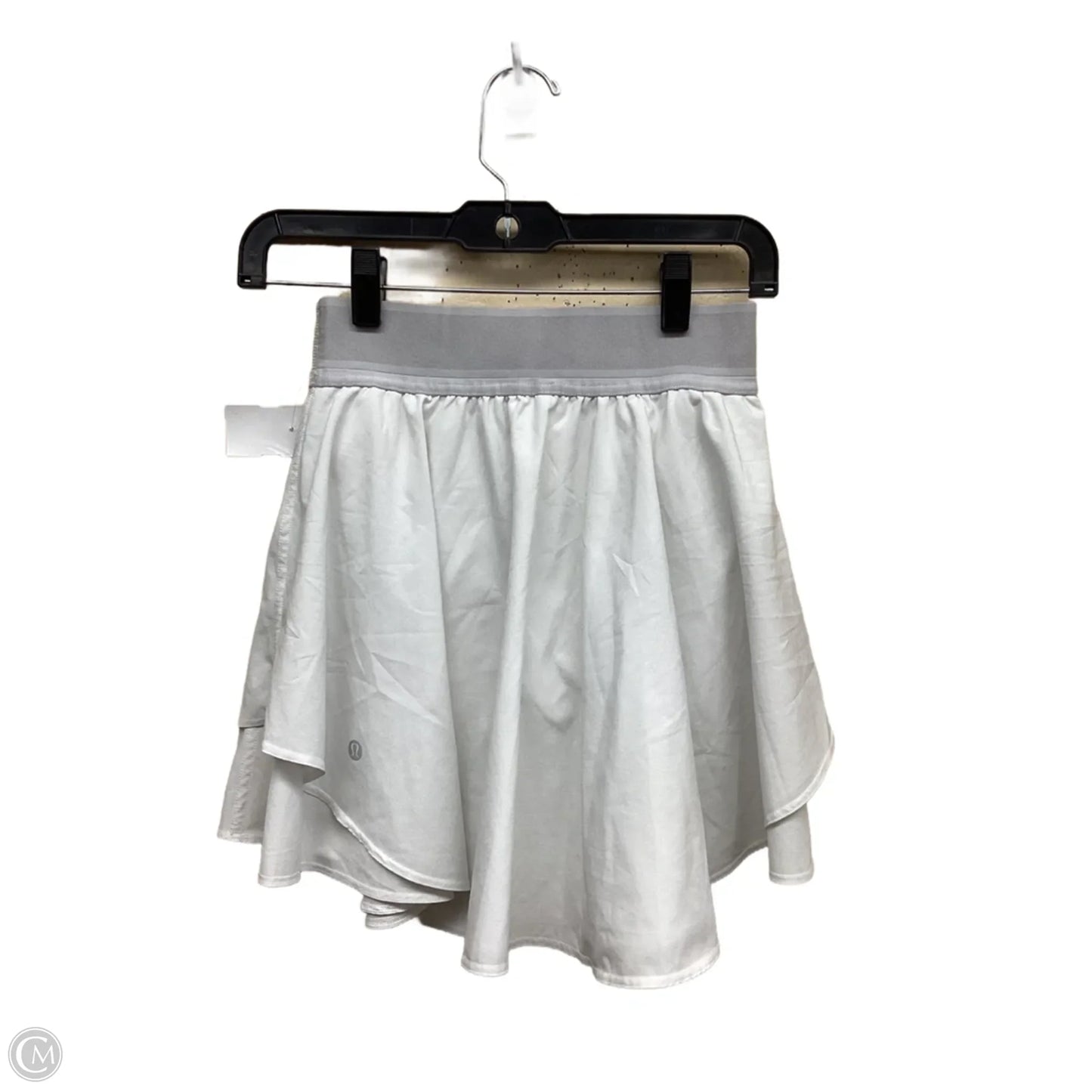 Athletic Skort By Lululemon In White, Size: 4