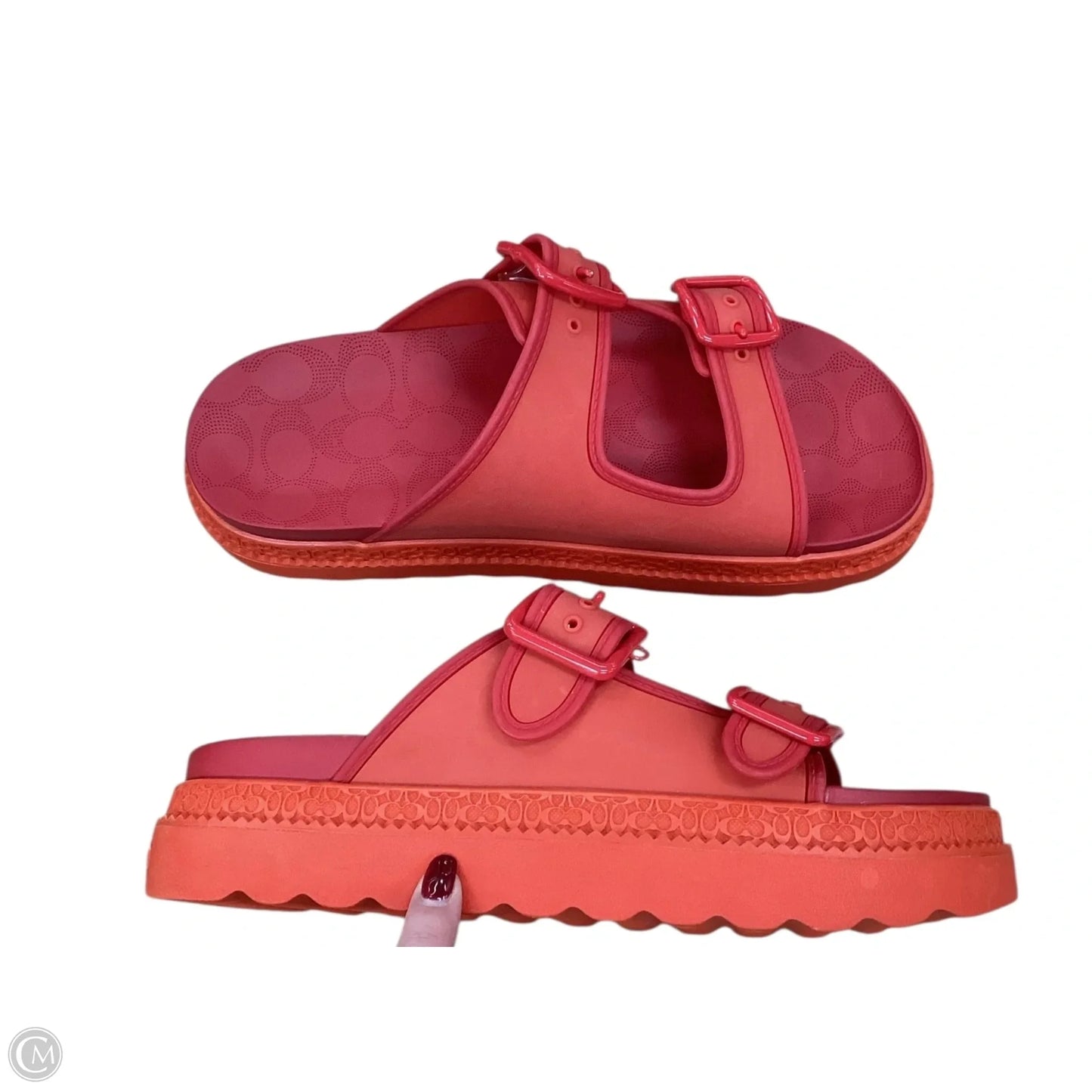 Shoes Designer By Coach In Red, Size: 10