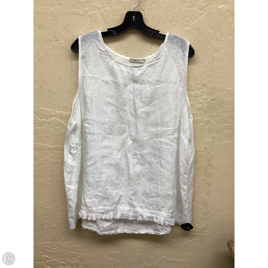 Top Sleeveless By Clothes Mentor In White, Size: Xl