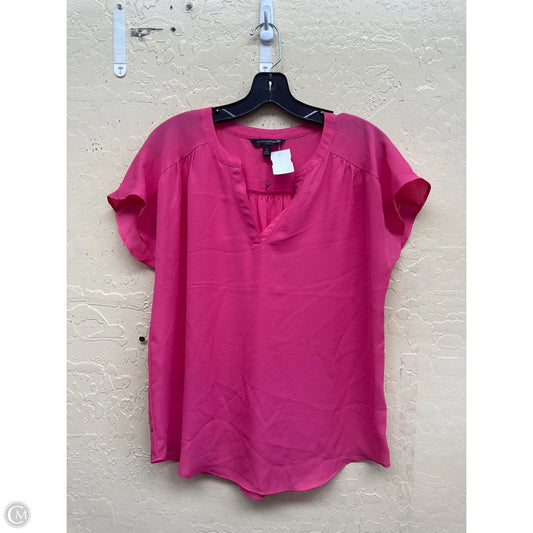 Top Short Sleeve By Banana Republic In Pink, Size: S