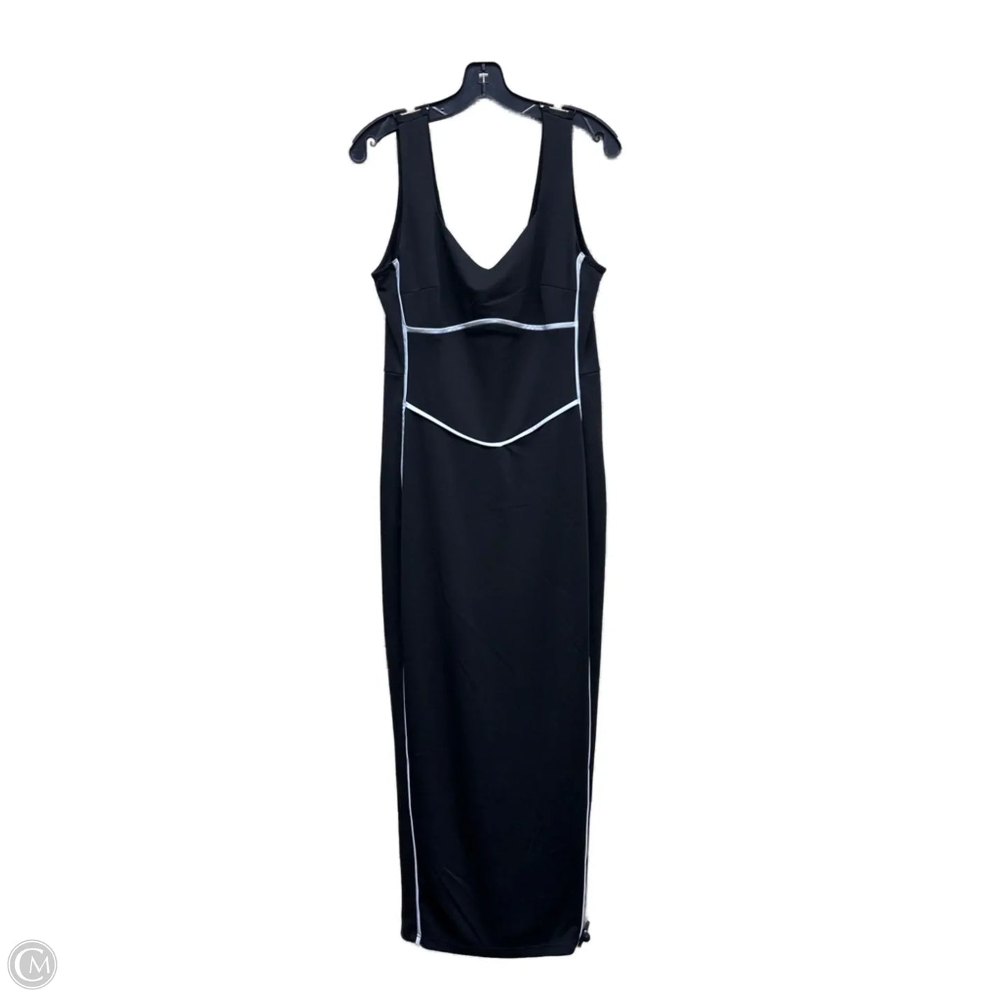 Dress Party Long By Clothes Mentor In Black, Size: L
