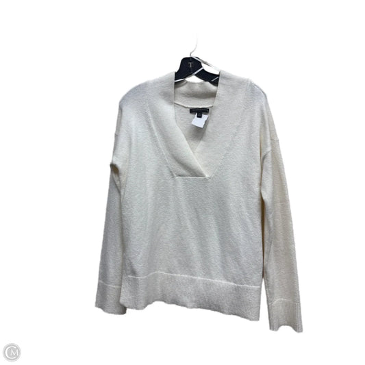 Top Long Sleeve By Banana Republic In Cream, Size: M