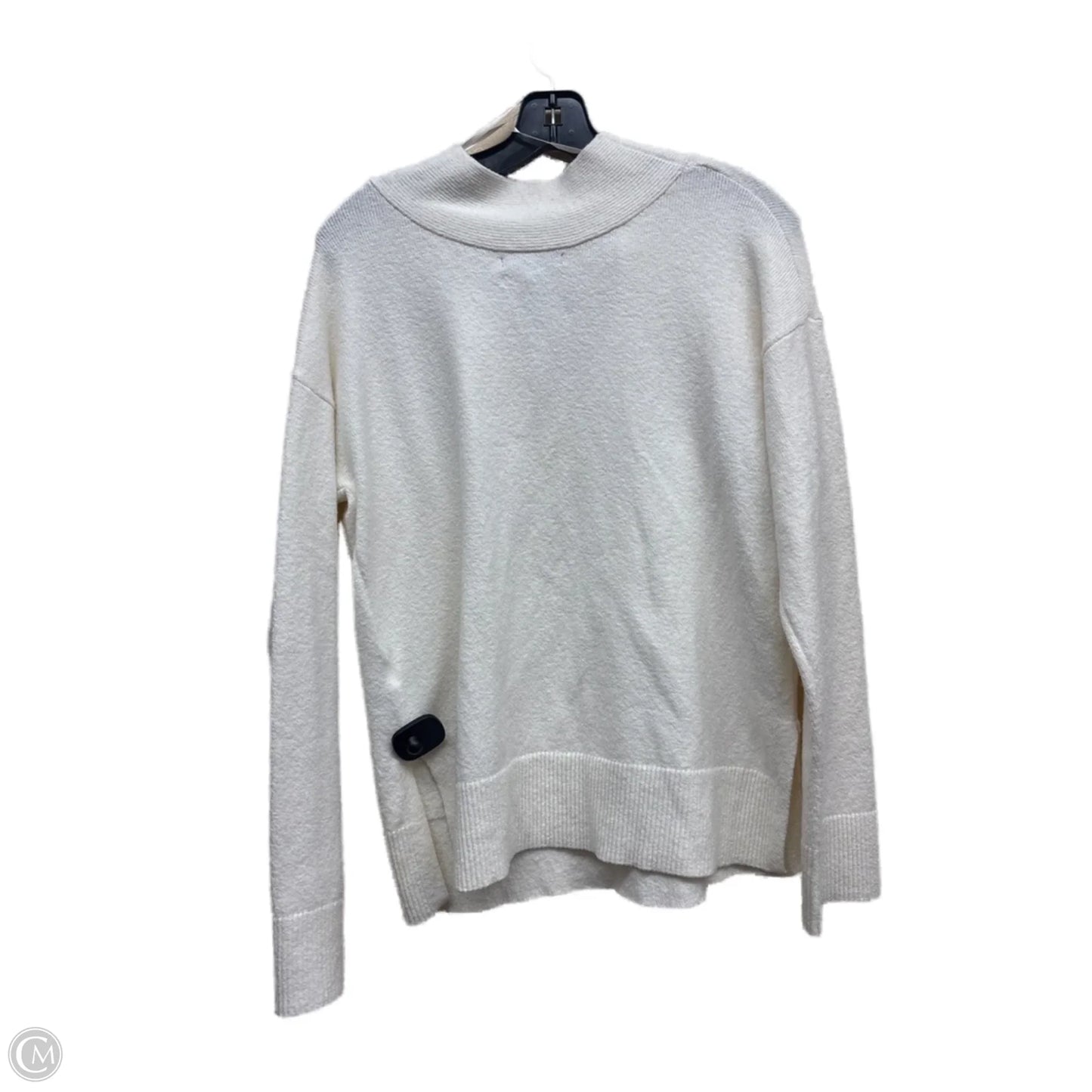 Top Long Sleeve By Banana Republic In Cream, Size: M