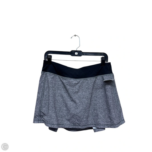Athletic Skirt By Lululemon In Grey, Size: 8