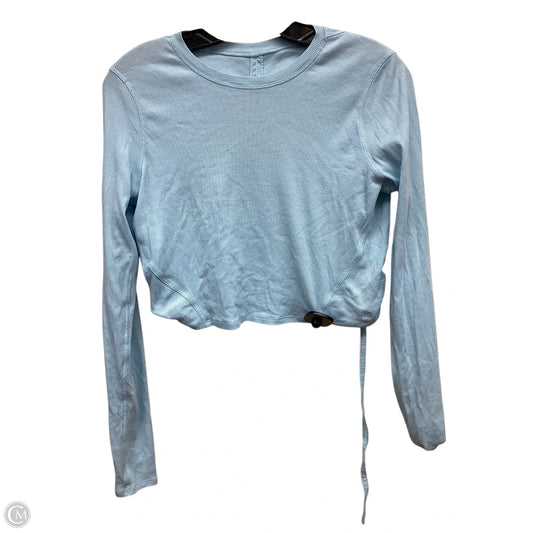 Athletic Top Long Sleeve Crewneck By Lululemon In Blue
