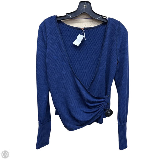 Top Long Sleeve By Free People In Blue, Size: M