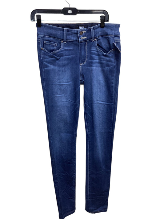 Jeans Skinny By Paige In Blue Denim, Size: 8
