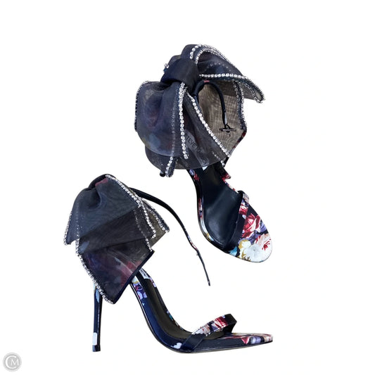 Sandals Heels Stiletto By Steve Madden In Floral Print, Size: 6