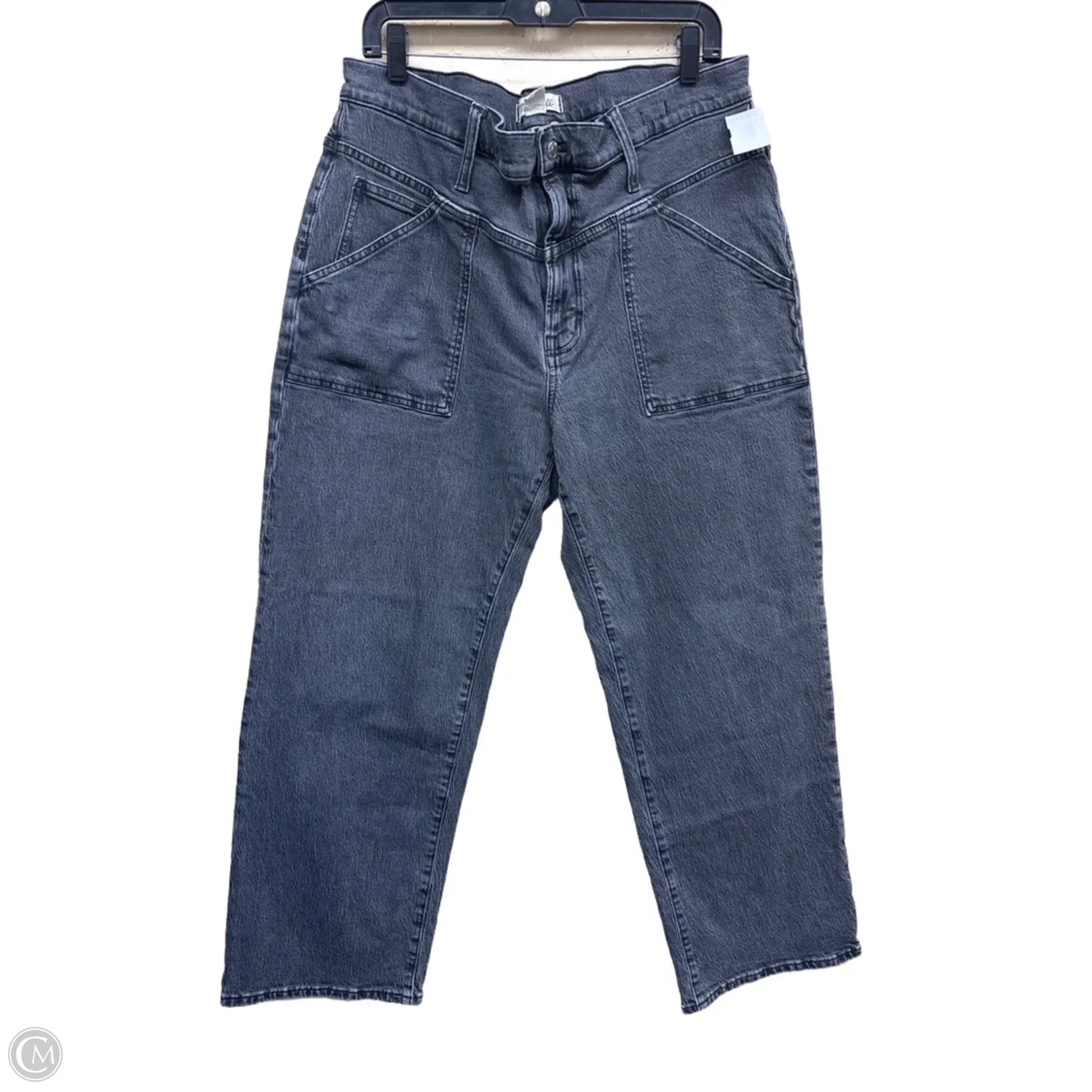 Jeans Wide Leg By Madewell In Grey Denim, Size: 14