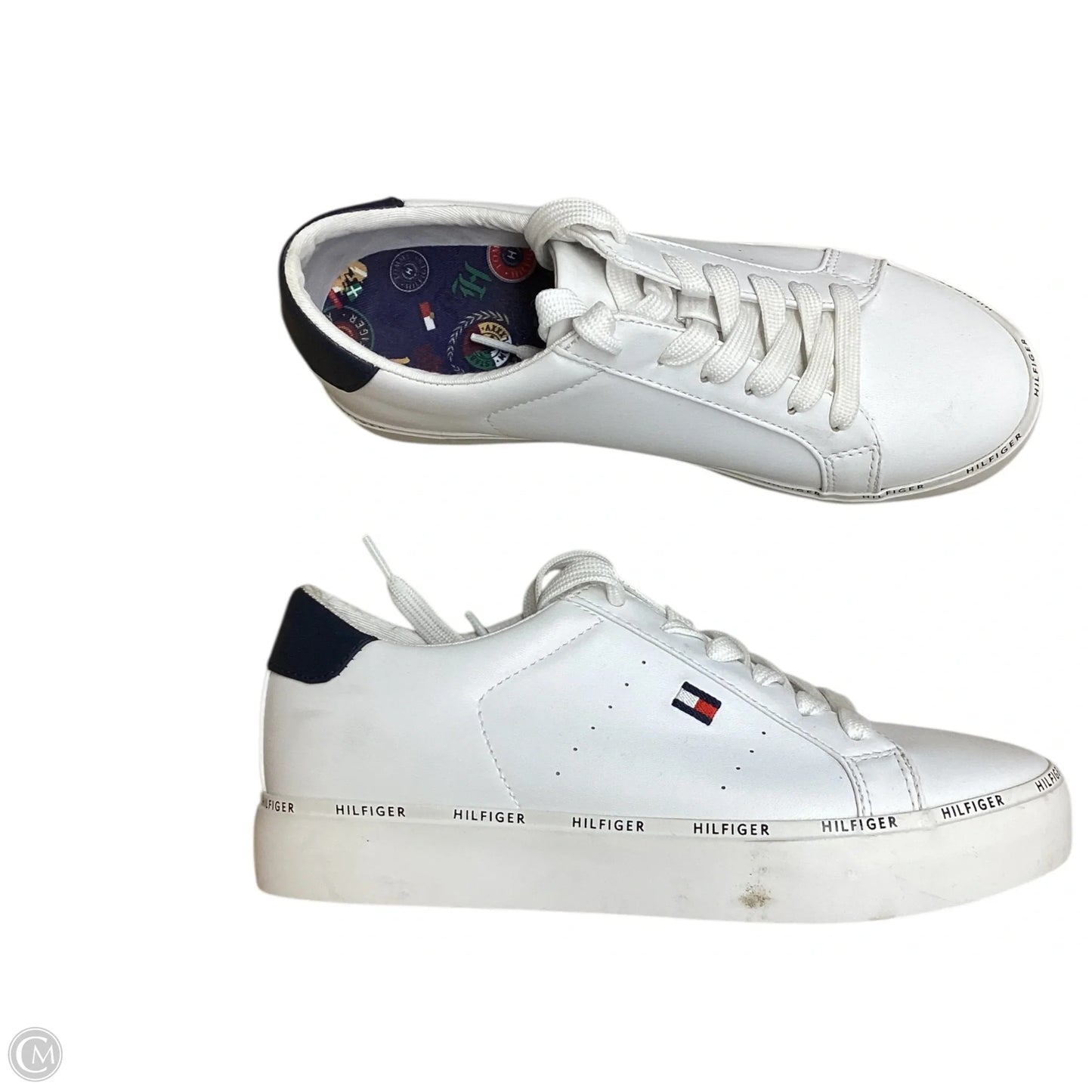 Shoes Sneakers By Tommy Hilfiger In White, Size: 8.5