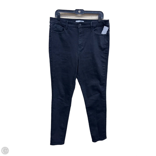 Jeans Skinny By Sanctuary In Black Denim, Size: 16