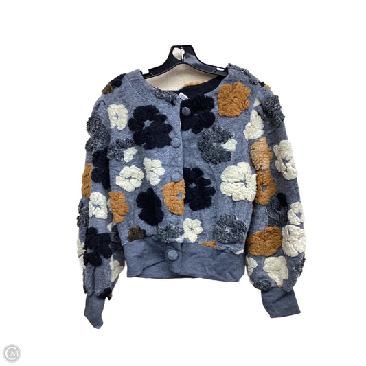 Cardigan By Clothes Mentor In Floral Print, Size: S