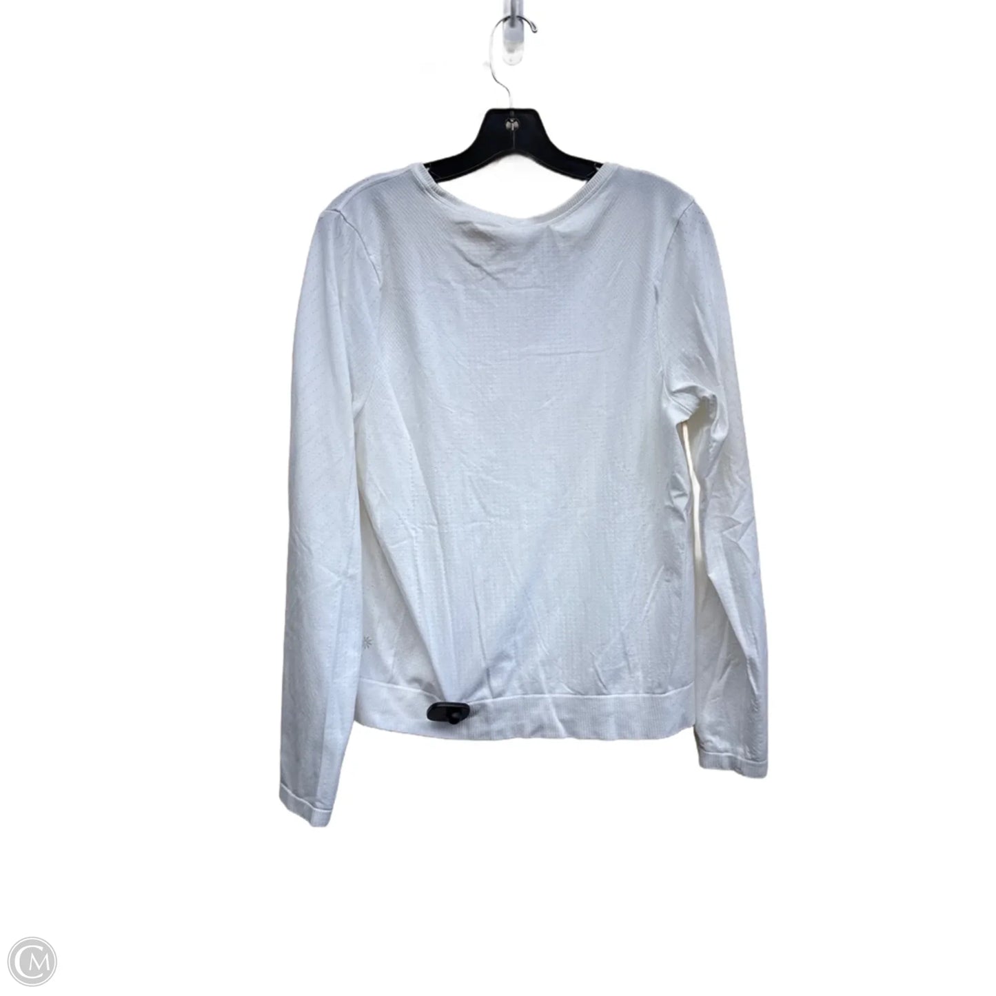 Athletic Top Long Sleeve Crewneck By Athleta In White, Size: L