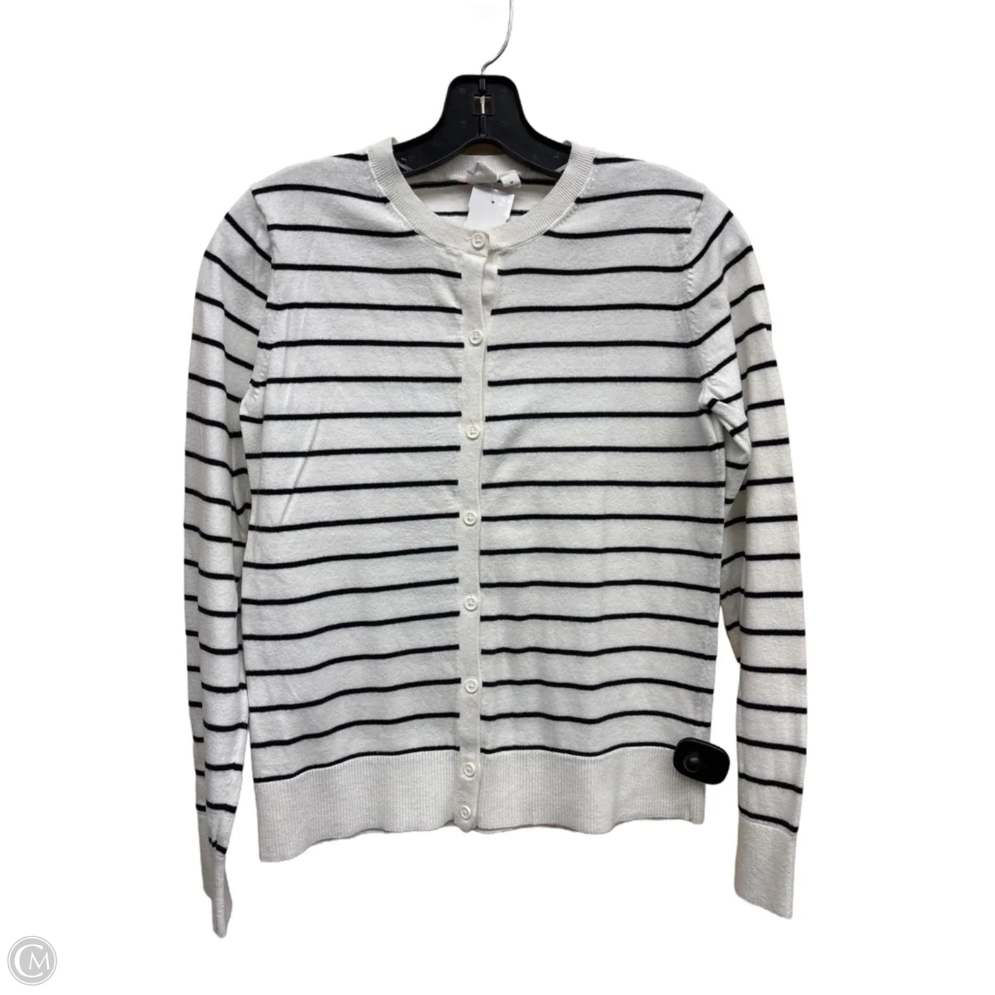 Cardigan By Gap In Striped Pattern, Size: M